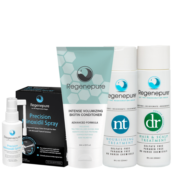 Regenepure Complete System for Him (DR + NT + Biotin Conditioner + Minoxidil)