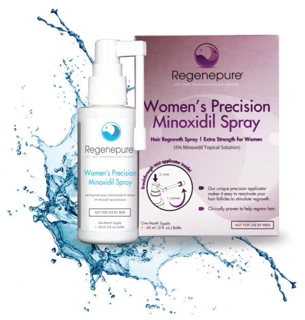 Regenepure Precision 5% Minoxidil Spray for Women
